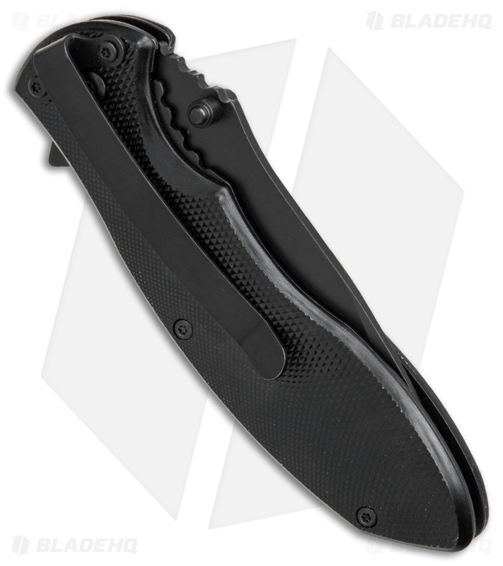 Puma SGB Pounce Spring Assisted Knife Black Aluminum (3.5" Black)