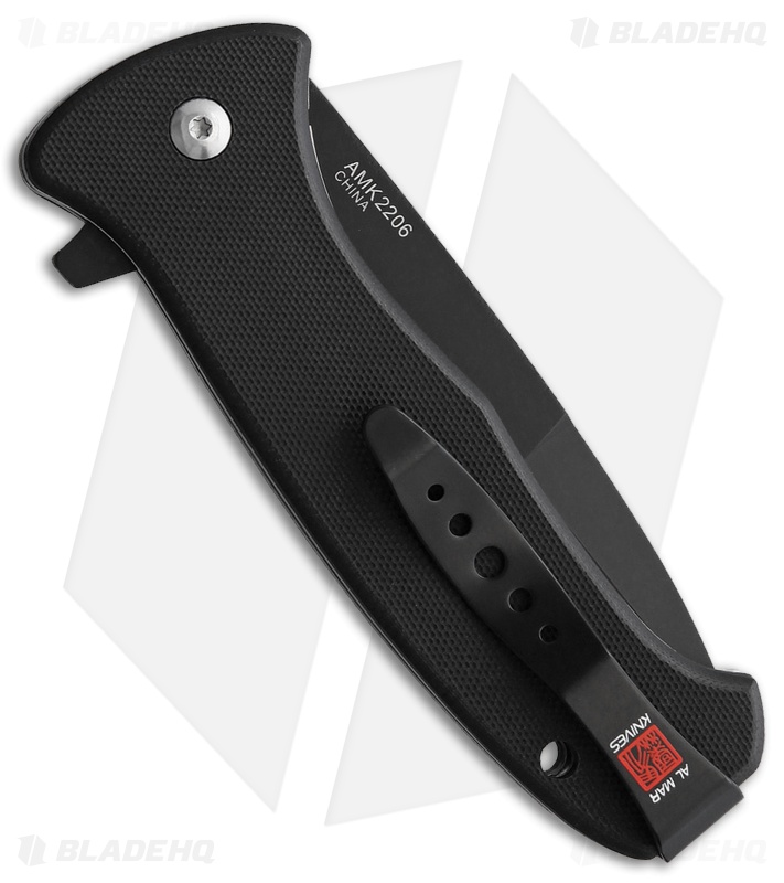 Al Mar SERE 2020 Spring Assisted Knife Black G-10 (3.6" Black)
