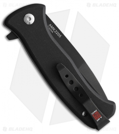 Al Mar Mini SERE 2020 Spring Assisted Knife Black G-10 (3" Black Serr)