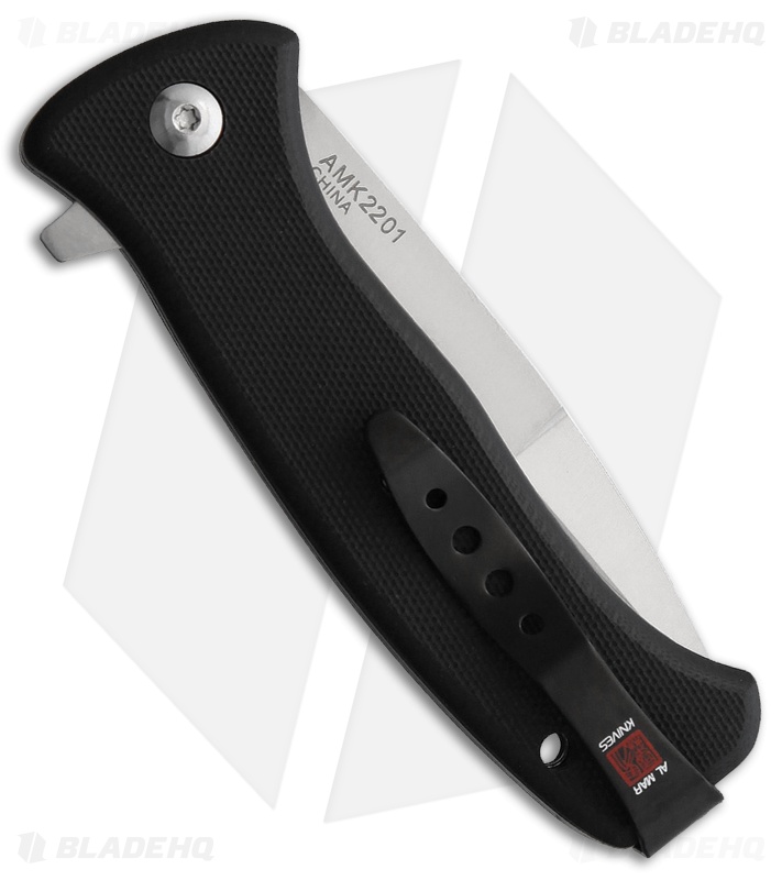 Al Mar Mini SERE 2020 Spring Assisted Knife Black G-10 (3" Satin Serr)
