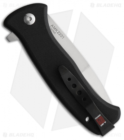 Al Mar Mini SERE 2020 Spring Assisted Knife Black G-10 (3" Satin Serr)