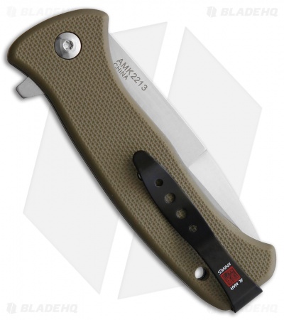 Al Mar Mini SERE 2020 Spring Assisted Knife Coyote GFN (3" Satin Serr)