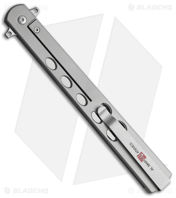 Al Mar Quicksilver Slimline Ultralight Frame Lock Knife Titanium (5" Satin) 