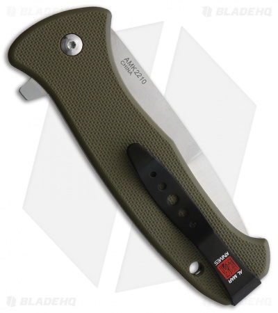 Al Mar SERE 2020 Spring Assisted Knife OD Green GFN (3.6" Satin)