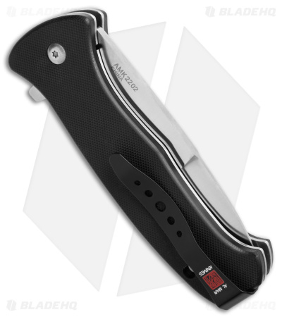 Al Mar SERE 2020 Spring Assisted Knife Black G-10 (3.6" Satin)