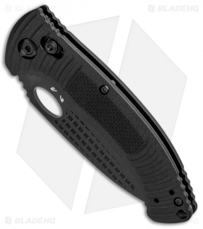 Benchmade Aileron AXIS Lock Knife Black G-10 (3.45" Black Serr) 737SBK