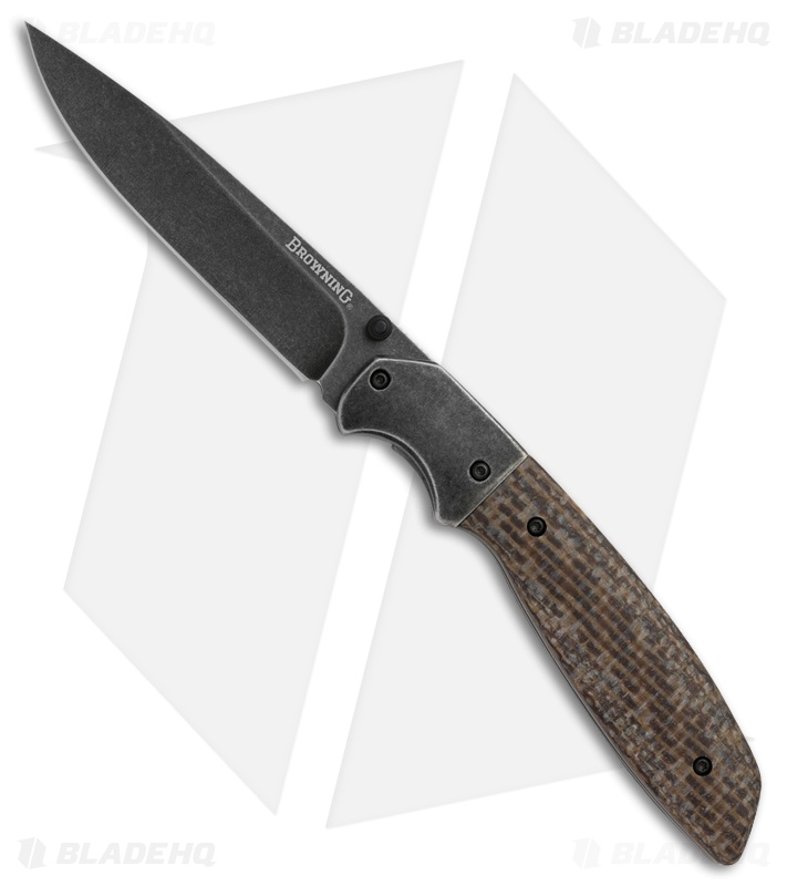 Browning Black Label Blind Spot Liner Lock Knife (3.875" Black SW) 3220265