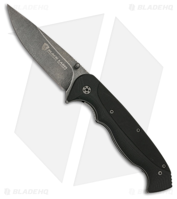 Browning Black Label The Equal Liner Lock Knife Black (3.5" Black SW) 3220273