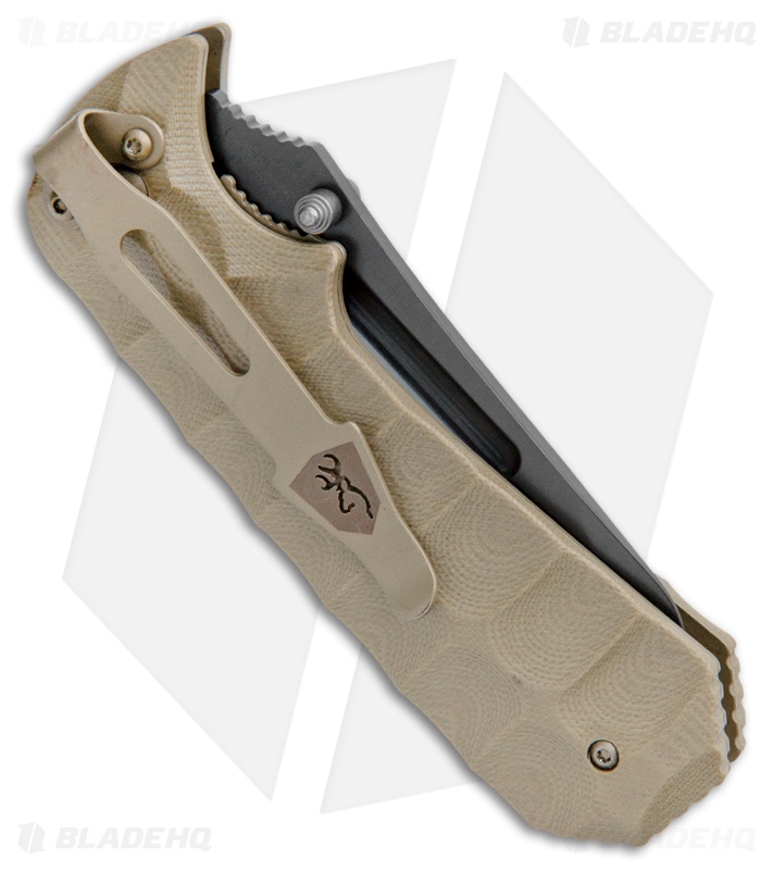Browning Black Label Unleashed Spring Assisted Knife (3.375" Black) 320175BL