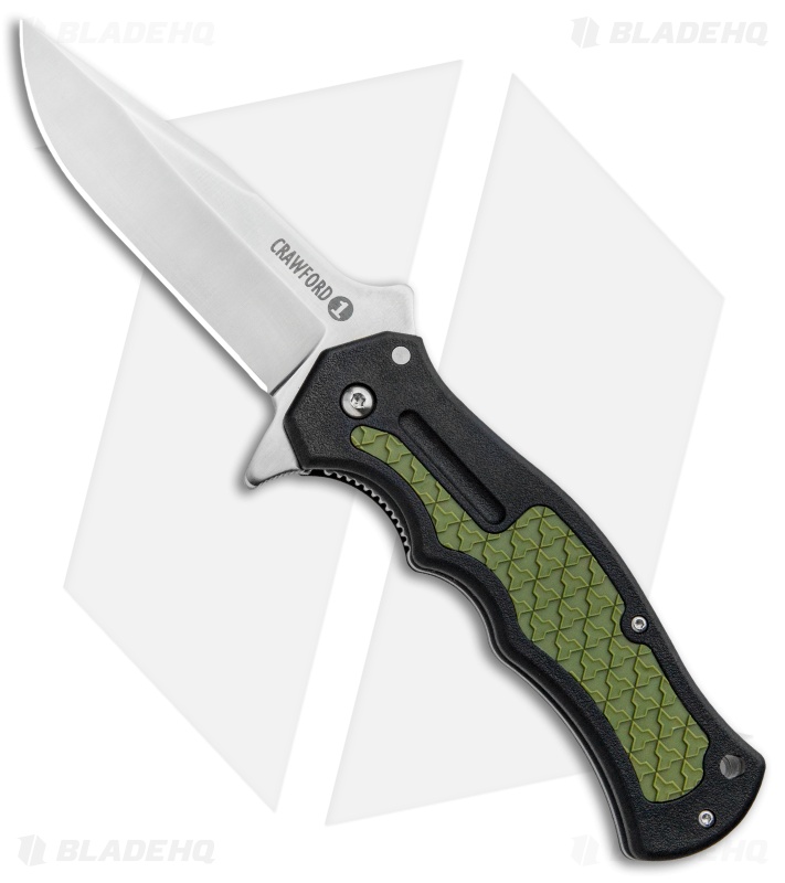 Cold Steel Crawford Model 1 Liner Lock Knife OD Green/Black Zy-Ex (3.6" Satin) 