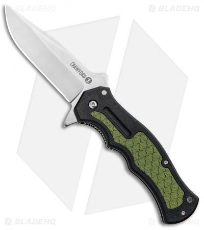Cold Steel Crawford Model 1 Liner Lock Knife OD Green/Black Zy-Ex (3.6" Satin) 