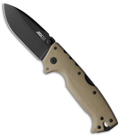 Cold Steel Demko AD-10 Tri-Ad Lock Knife Dark Earth G-10 (3.5" Black) 28DDDEBK