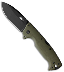 Cold Steel Demko AD-10 Tri-Ad Lock Knife OD Green G-10 (3.5" Black) 28DDODBK