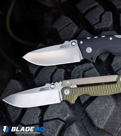 Cold Steel Demko AD-10 Tri-Ad Lock Knife Black G-10 (3.5" Satin S35VN) 28DD