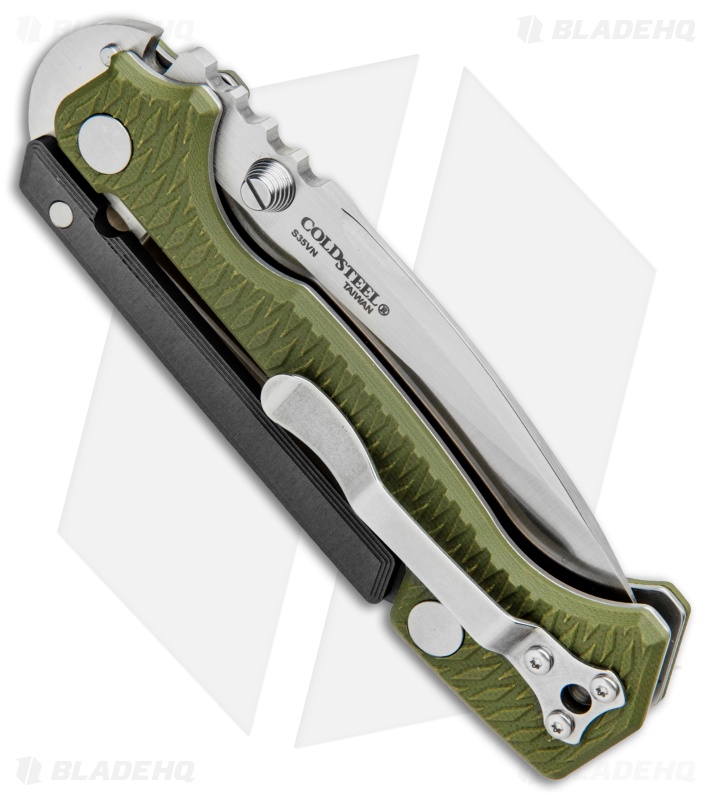 Cold Steel Demko AD-15 Scorpion Lock Knife OD Green G-10 (3.5" Satin S35VN) 58SQ