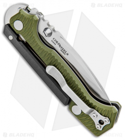 Cold Steel Demko AD-15 Scorpion Lock Knife OD Green G-10 (3.5" Satin S35VN) 58SQ