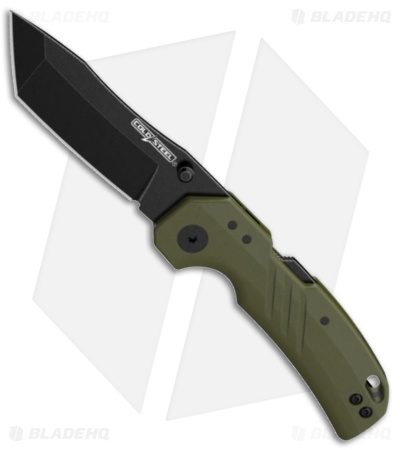 Cold Steel Engage Tanto ATLAS Lock Knife OD Green GFN (3" Black ) 4116SS