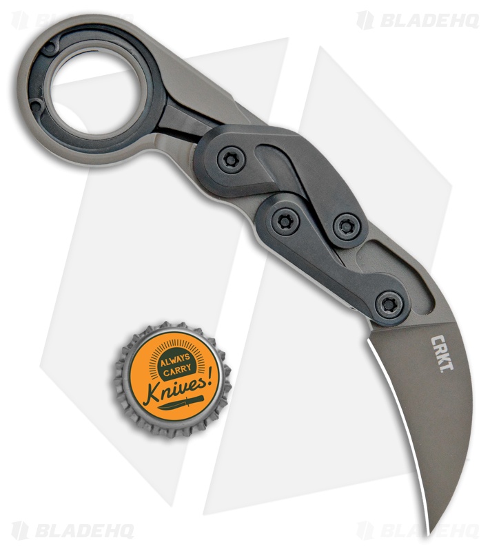 CRKT Provoke "Earth" Kinematic Morphing Karambit Folding Knife (2.4" Brown) 