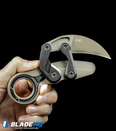 CRKT Provoke "Earth" Kinematic Morphing Karambit Folding Knife (2.4" Brown) 
