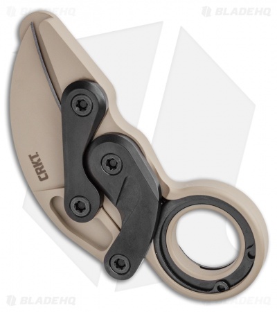 CRKT Provoke Kinematic Morphing Karambit Folding Knife (2.4" Desert Sand) 