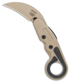 CRKT Provoke Kinematic Morphing Karambit Folding Knife (2.4" Desert Sand) 