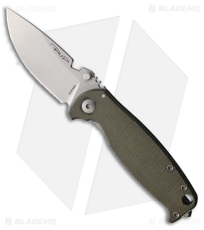 DPx Gear HEST/F Classic Knife | Green Micarta + SW
