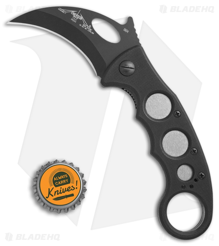 Emerson Combat Karambit BT Liner Lock Folder Knife (2.6" Black) 2003