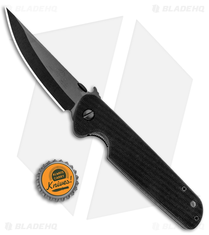 Emerson Tactical Kwaiken Liner Lock Knife Black G-10 (3.9" Black)