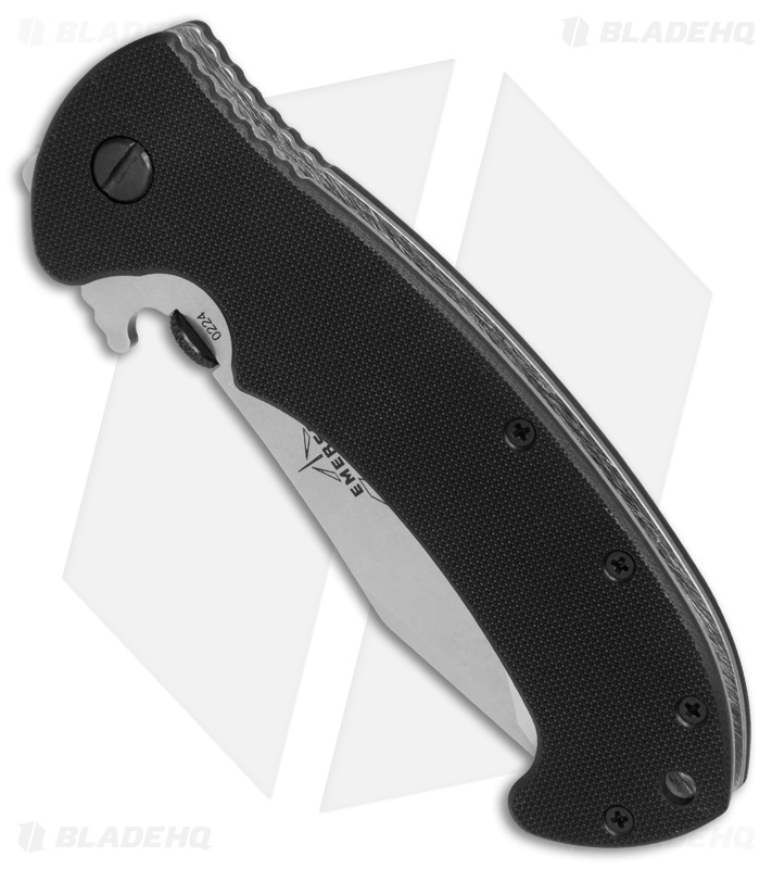 Emerson Tiger Liner Lock Knife Black G-10 (3.8" Stonewash)