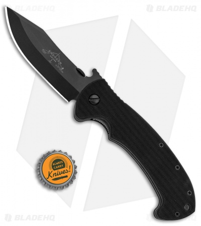 Emerson Tiger Liner Lock Knife Black G-10 (3.8" Black)