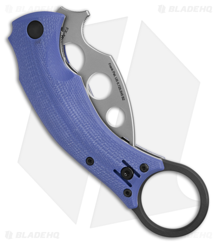 Fox Fx 591Tk Blackbird Trainer Knife G-0 Blue (2.5" Satin) 