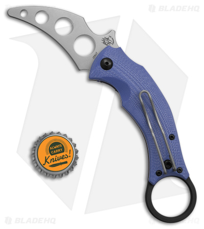 Fox Fx 591Tk Blackbird Trainer Knife G-0 Blue (2.5" Satin) 