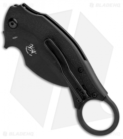 Fox Knives Bastinelli Black Bird Karambit Knife Black G-10 (2.5" Black) FX-591