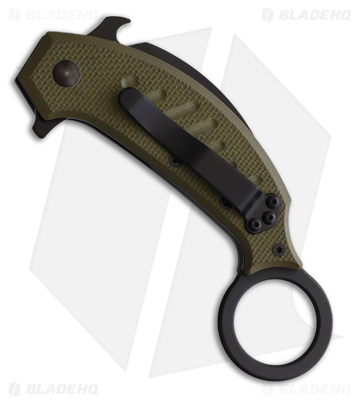 Fox Knives Fox Pikal Liner Lock Knife OD Green G-10 (2.36" Black)