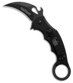 Fox Knives Karambit Folding Knife Black G-10 (2.5" Black PVD)