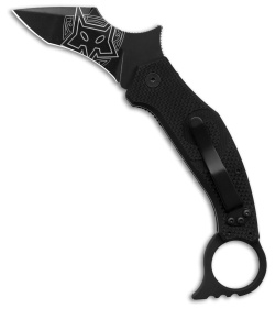 Fox Knives Moa Liner Lock Knife Black G-10 (2.76" Black Stonewash) FX653