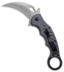 Fox Knives Karambit Folder Knife Gray Aluminum (3.2&quot; Bead Blast) 478 | 21164