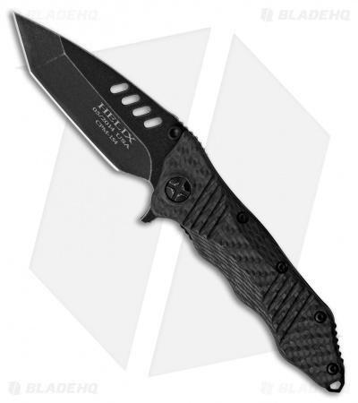 Guardian Tactical Helix Tanto Combat Folder Knife Carbon Fiber (3.75" Dark SW)