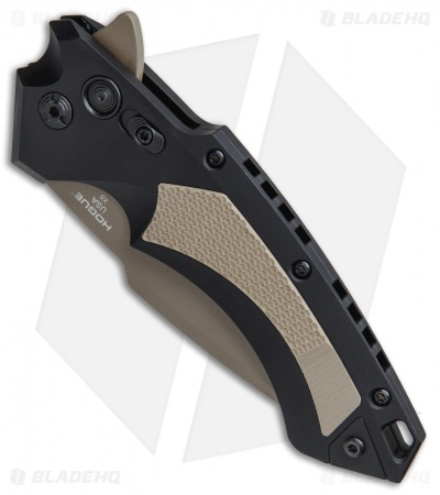 Hogue Knives X5 Tactical Flipper Knife FDE G-10 (4" Flat Dark Earth) 