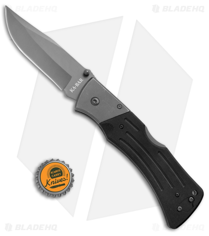 Ka-Bar Mule Lockback Knife Black G-10 - Blade HQ