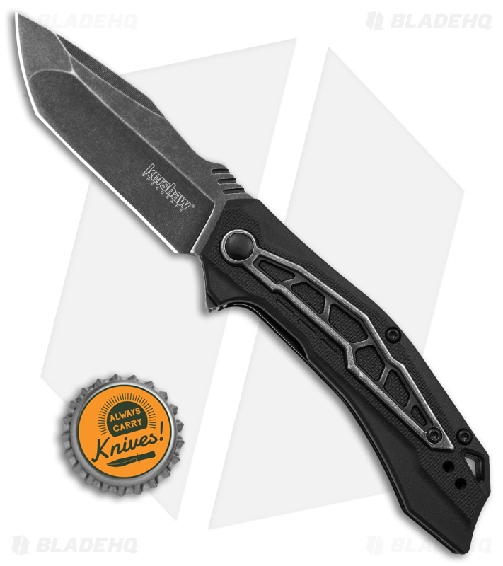 Kershaw Flatbed Spring Assisted Knife Black GFN (3.1" Black SW) 1376