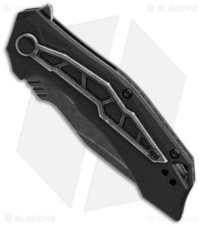 Kershaw Flatbed Spring Assisted Knife Black GFN (3.1" Black SW) 1376