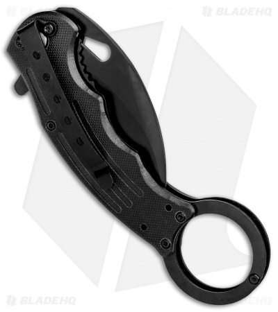 Mantis Karambit Spring Assisted Knife Black G-10 (2.75" Black)