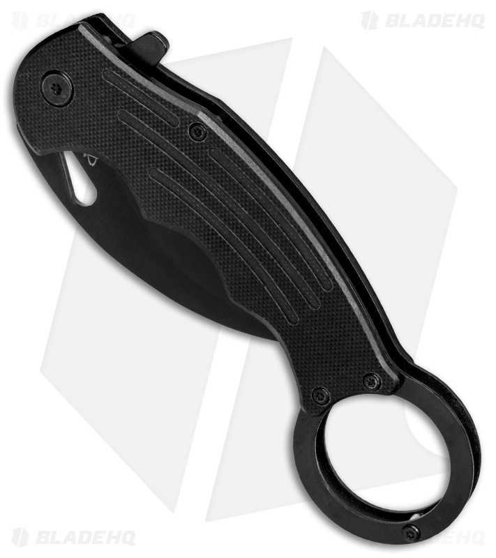 Mantis Karambit Spring Assisted Knife Black G-10 (2.75" Black)