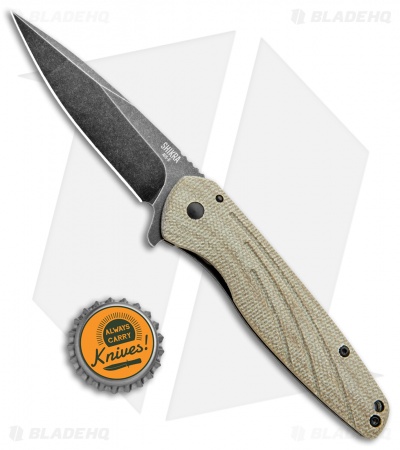 Ontario Knife Company Shikra Frame Lock Knife Tan - Blade HQ