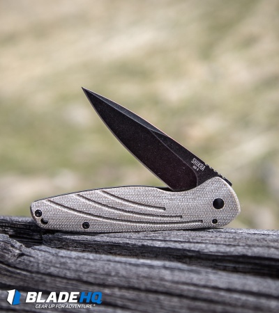 Ontario Knife Company Shikra Frame Lock Knife Tan Micarta (3.25" BSW)