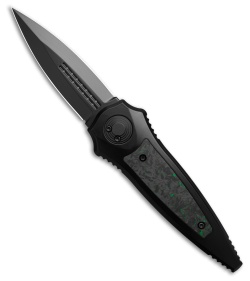 Paragon Warlock Folding Knife FatCarbon Green (3.9" Black)