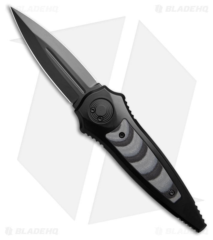 Paragon Warlock Folding Knife Frost G-10 Inserts (3.9" Black)