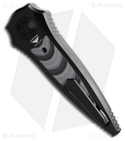 Paragon Warlock Folding Knife Frost G-10 Inserts (3.9" Black)