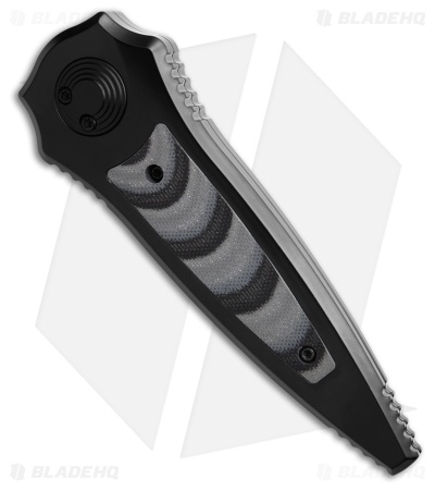 Paragon Warlock Folding Knife Frost G-10 Inserts (3.9" Black)